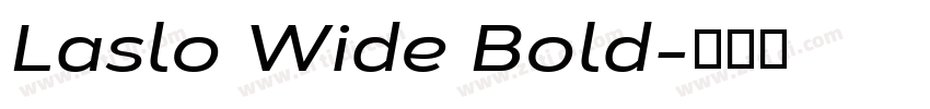 Laslo Wide Bold字体转换